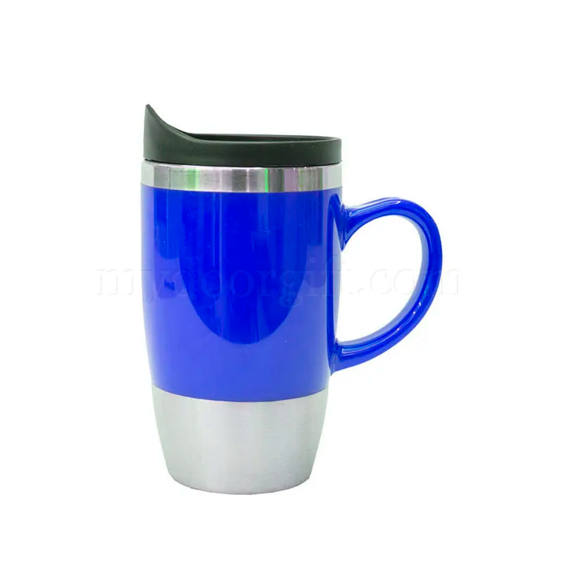 AA102 LOGO C-Handle Solid Color Metal Mug 450ml
